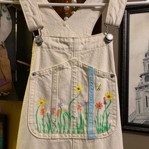 Hand painted custom overalls